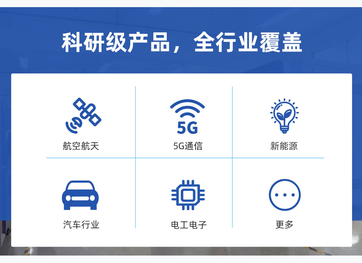 科研級別產(chǎn)品，全行業(yè)覆蓋